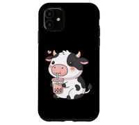 Cute Cow Bubble Tea Kawaii Anime Cows Lover Girls Case for iPhone 11