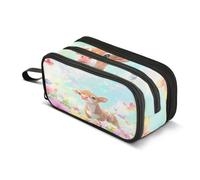 Cute Cow Butterfly Bubbles Pencil Case Boys Girls Pen Bag Pouch School