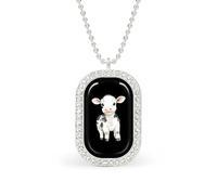 Cute Cow Calf Women's Necklaces Pendant Necklace Fashion Diamond Jewelry with Chain