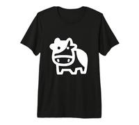 Cute Cow Cartoon Bovine Beef Farm Premium T-Shirt
