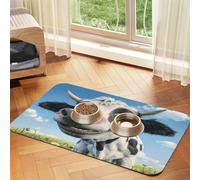 Cute Cow Daisy Flower Pet Feeding Mat 30x45cm
