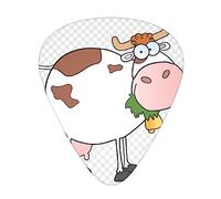 Cute Cow Guitar Pick 12 Picks Fashion Durable Bass Plectrums In A Box For Ukulele Electric Guitar Bass