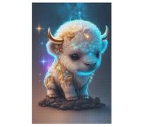 Cute Cow Jigsaw Puzzles for Kids 1000 Pieces 3d Wooden Puzzle Decompression Game for Adults Women Girl Educational Game Toys 78×53cm