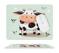 Cute Cow Polka Dot Mouse Pad Mouse Mat 10 X 8 Inch