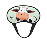 Cute Cow Polka Dot Sleep Mask for Side Sleeper, Light Blocking Night Masks for Sleeping Eye Mask for Women Men Eye Cover Soft Comfortable Eye Shade for Travel, Nap