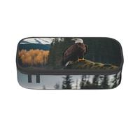 Cute Cow Print Business Office Storage Bag Pencil Case Pencil Case Makeup Cosmetic Bag, Flying Eagle, Taglia Unica