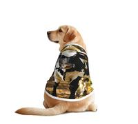 Cute Cow Print Dog Outfit Sleeveles, Funny Pet Dog Clothes Machine Washable Shirt Vest For Medium Large Dogs
