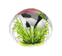 Cute Cow Print Soft Lined Shower Cap, Double Layer Washable Wide Elastic Band Hair Shower Cap For Bath