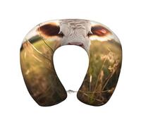 Cute Cow Print Travel Pillows For Airplanes,U Shaped Memory Foam Neck Pillow For Car,Home,Office
