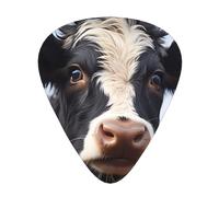 Cute Cow Printed guitar picks - three thicknesses: thin, medium and thick, suitable for electric guitar, bass and ukulele.