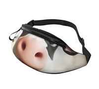 Cute Cow Printed Personalized Waist Bag, Lightweight and Versatile Crossbody Bag for Everyday and Outdoor Adventures