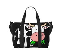 Cute Cow Printed Travel Duffel Bag Foldable Gym Duffel Bag Suitable for Travel Work Gym etc