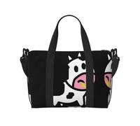 Cute Cow Printed Women's Tote Bag Portable Crossbody Bag Suitable for Gym Workouts Commuting and Travel