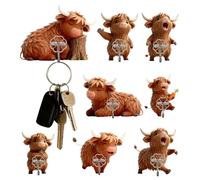 Cute Cow Sticky Hooks, No Drill Wall Hangers, 8 Pieces Adhesive Mount Organizer, Sturdy ABS Decorative Rack Set, Wall Storage Hooks with Strong Hold, Farmhouse Room Accent for Entryway Setup