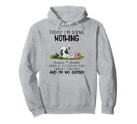 Cute Cow Today I'm Doing Nothing Because I Started Doing Pullover Hoodie
