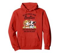Cute Cow We Are More Than Besties Funny Friends Girls Women Pullover Hoodie