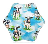 Cute Cows Sky Blue Umbrella for Kids Girls Heavy Duty Rain Umbrellas for Boy Toddler Spf 50+ Sun Umbrellas Uv Protection Rainbow