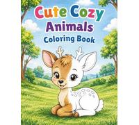 Cute Cozy Animals Coloring Book: Fun and Relaxing Bold & Easy Animal Designs for Stress Relief, Creativity, and Cozy Coloring Moments