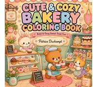 Cute & Cozy Bakery Coloring Book: Bold & Easy Sweet Treat Fun