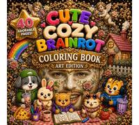 Cute Cozy Brainrot ART Coloring Book: 40 surreal ART pages featuring hidden brainrot characters. Art Edition.