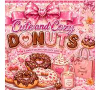 Cute & Cozy Donuts: Sweet & Relaxing Coloring Pages for Cozy Girls