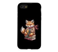 Cute Cozy Fox Reading Books Autumn Coffee Case for iPhone SE (2020) / 7/8