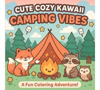 Cute Cozy Kawaii Camping Vibes: An Adorable Coloring Adventure for All Ages: Bold and Easy Line Art with Cute Tents, Critters, Campfires & More!