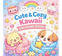 Cute & Cozy Kawaii Coloring Book: Bold & Easy Adorable Comfort Scenes Featuring Cute Characters, Cozy Rooms & Relaxing Aesthetic Fun