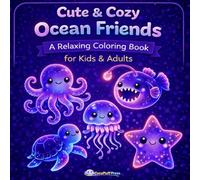 Cute & Cozy Ocean Friends: A Relaxing Coloring Book for Kids & Adults