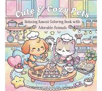 Cute & Cozy Pets Coloring Book: Relaxing Kawaii Coloring Book with Adorable Animals