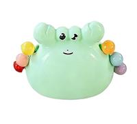 Cute Crab Fruit Fork Set with Holder Reusable Dessert Picks Creative Animal Shape Appetizer Forks Colorful Salad Toothpicks for Party Kitchen Gadget Gift(Green)