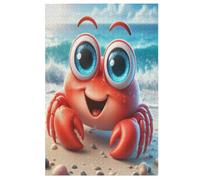 Cute Crab Jigsaw Puzzle for Adults 1000 Piece for Kids Age 12 Years Up Woodiness Puzzles Educational Game 78×53cm