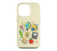 Cute Crayon Apple Pencil Teacher Kid Back to School Supplies Case for iPhone 13 Pro