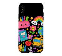 Cute Crayon Apple Pencil Teacher Kid Back to School Supplies Case for iPhone XS Max