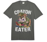 Cute Crayon Eater Military Boot Camp Dog Jarhead Joke Comfort Colors Adult Heavyweight T-Shirt