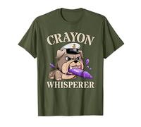 Cute Crayon Whisperer Jarhead Joke Military Grunt Camp Meme T-Shirt