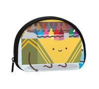 Cute Crayons Box Prints Coin Purse for Women Cute Small Change Wallet Mini Coin Purses Pouch with Zipper