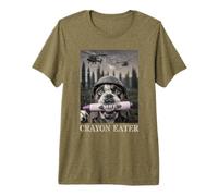 Cute Crayons Eater Military Family Dog Jarhead Joke Veteran Premium T-Shirt