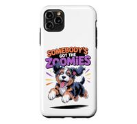 Cute Crazy Fast Cross Sprinting Cartoon Bernedoodle Doodle Case for iPhone 11 Pro Max