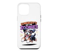 Cute Crazy Fast Cross Sprinting Cartoon Bernedoodle Doodle Case for iPhone 12 Pro Max