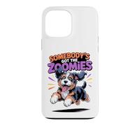 Cute Crazy Fast Cross Sprinting Cartoon Bernedoodle Doodle Case for iPhone 13 Pro Max