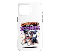 Cute Crazy Fast Cross Sprinting Cartoon Bernedoodle Doodle Case for iPhone 16 Pro Max