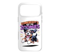 Cute Crazy Fast Cross Sprinting Cartoon Bernedoodle Doodle Case for iPhone 17 Pro Max