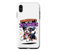 Cute Crazy Fast Cross Sprinting Cartoon Bernedoodle Doodle Case for iPhone XS Max