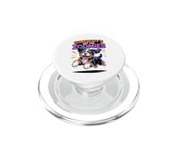 Cute Crazy Fast Cross Sprinting Cartoon Bernedoodle Doodle PopSockets PopGrip for MagSafe
