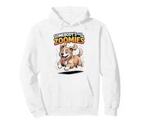 Cute Crazy Fast Sprinting Cartoon Breed Dog Golden Retriever Pullover Hoodie