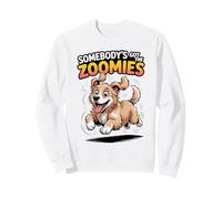 Cute Crazy Fast Sprinting Cartoon Breed Dog Golden Retriever Sweatshirt