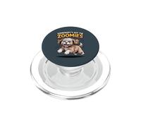 Cute Crazy Fast Sprinting Cartoon Crossbreed Mix Cavapoo PopSockets PopGrip for MagSafe