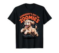 Cute Crazy Fast Sprinting Crossbreed Cartoon Labradoodle T-Shirt