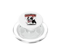 Cute Crazy Fast Sprinting Puppy Breed Cartoon Boston Terrier PopSockets PopGrip for MagSafe